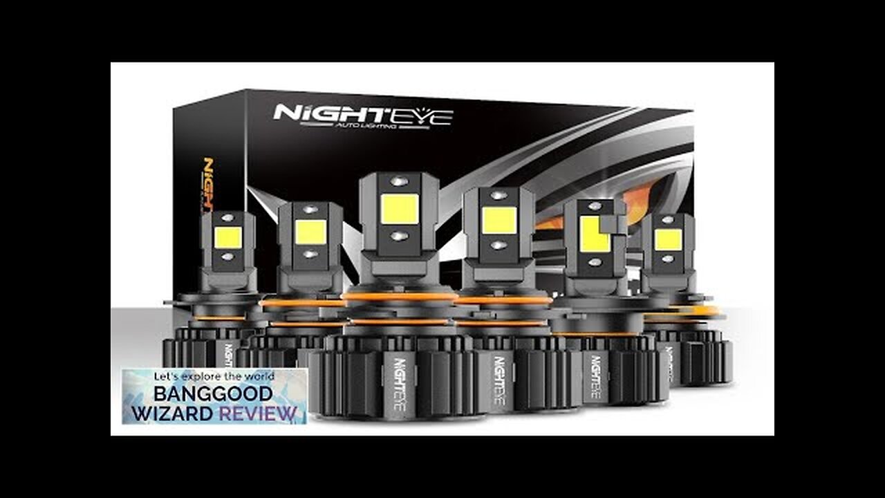 NightEye Auto Lighting A315-S4 2PCS Car LED Headlight Bulb 15000LM/PAIR LED Front Review