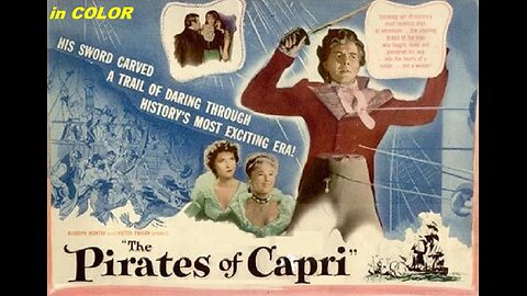 THE PIRATES OF CAPRI 1949 in COLOR British Action Star Louis Hayward Swashbuckler FULL MOVIE