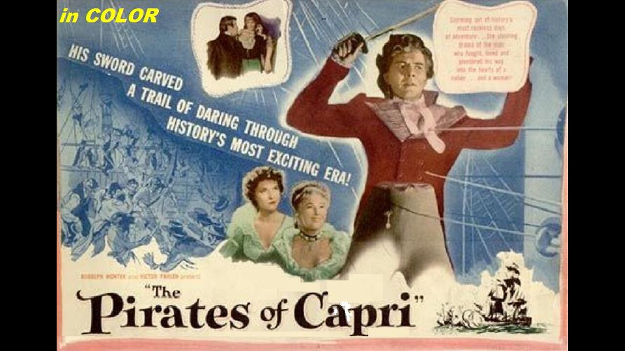 THE PIRATES OF CAPRI 1949 in COLOR British Action Star Louis Hayward Swashbuckler FULL MOVIE