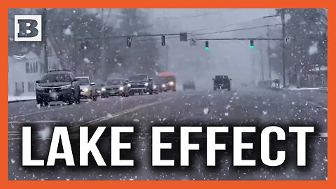 Great Lake Effect: Burst of Snow Hits Rochester, New York, Off of Lake Eerie