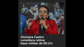 Presidenta de Honduras amenaza con retirar base militar de EE.UU.