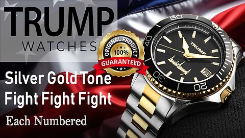 DONALD TRUMP Victory Watch SILVER BLACK GOLD Fight Fight Fight Numbered Edition