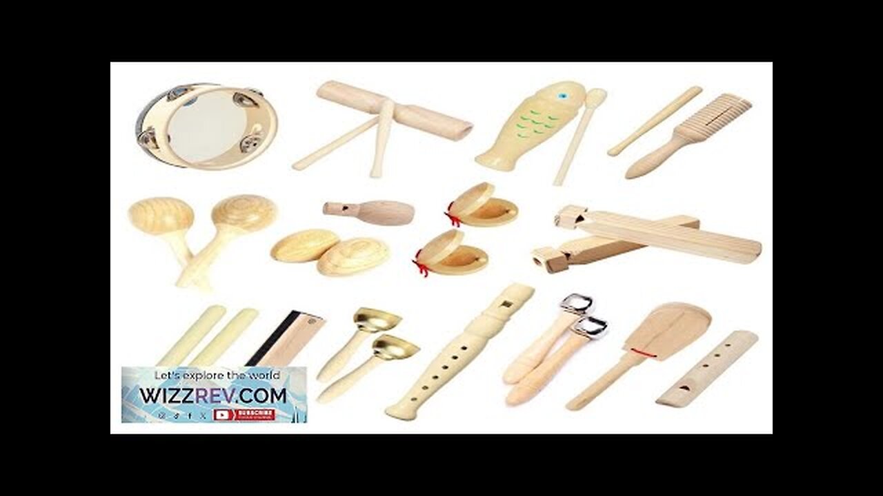 Kids Musical Instrument Toys Montessori 100% Natural Wooden Log Color Percussion Game Review