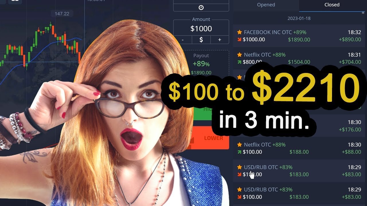 $100 to $2210 in 3 Minutes