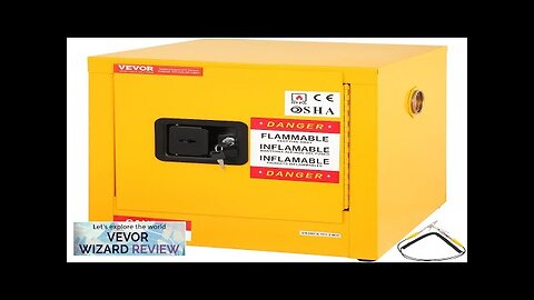 VEVOR Flammable Cabinet 16.9" x 16.9" x 18.2" Galvanized Steel Safety Cabinet Review