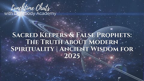 Lunchtime Chats episode 204: Sacred Keepers & False Prophets: The Truth About Modern Spirituality