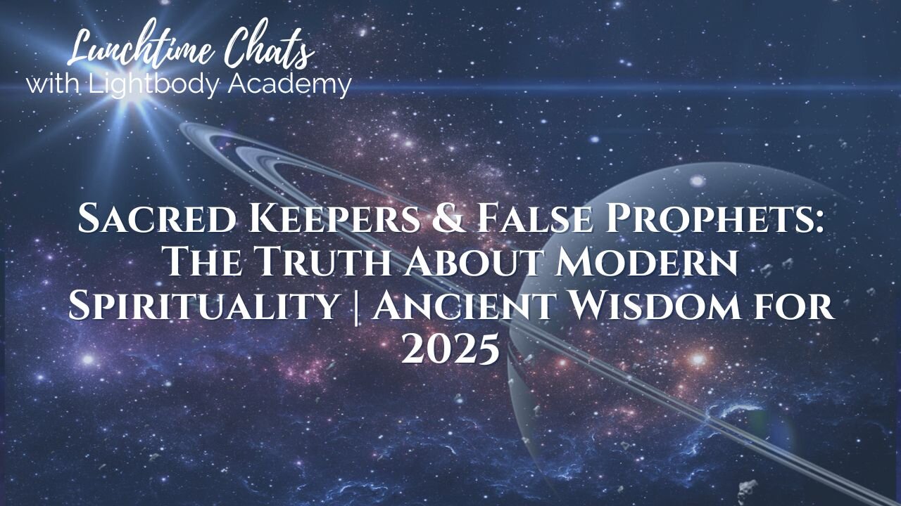 Lunchtime Chats episode 204: Sacred Keepers & False Prophets: The Truth About Modern Spirituality