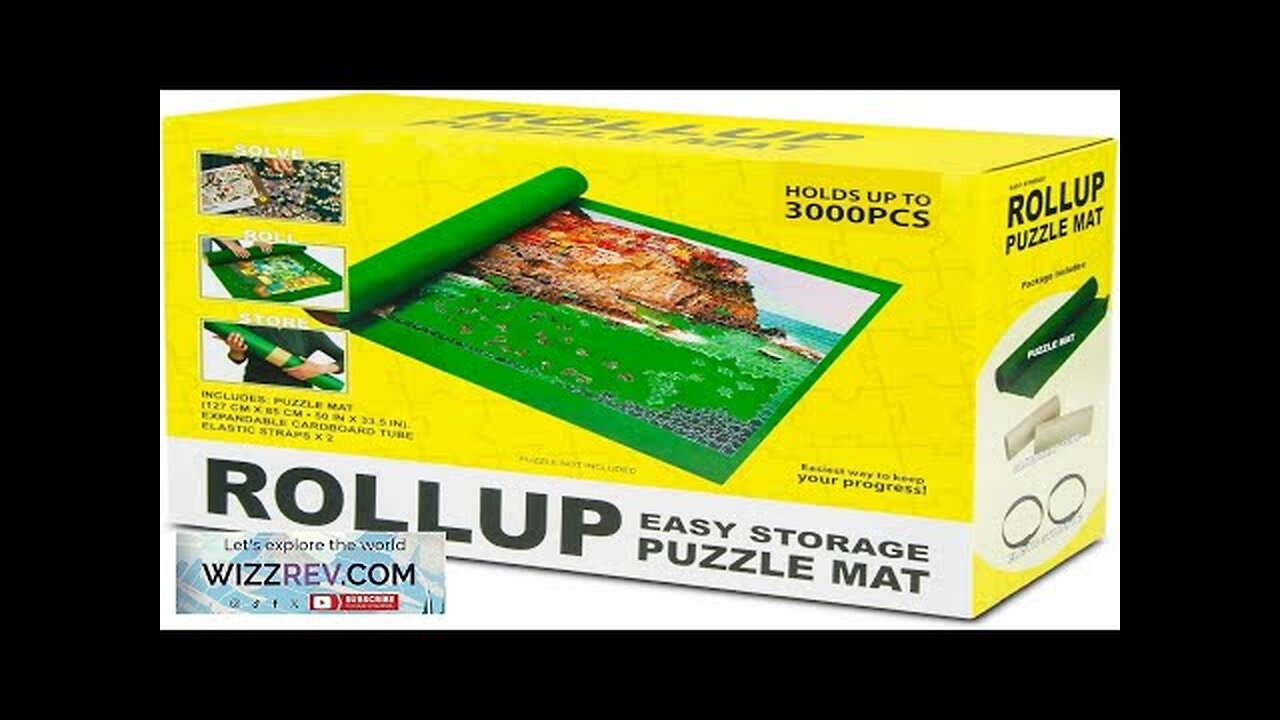 Roll Up Puzzle Storage Mat for up to 3000 Pieces Jigsaw Puzzle Review