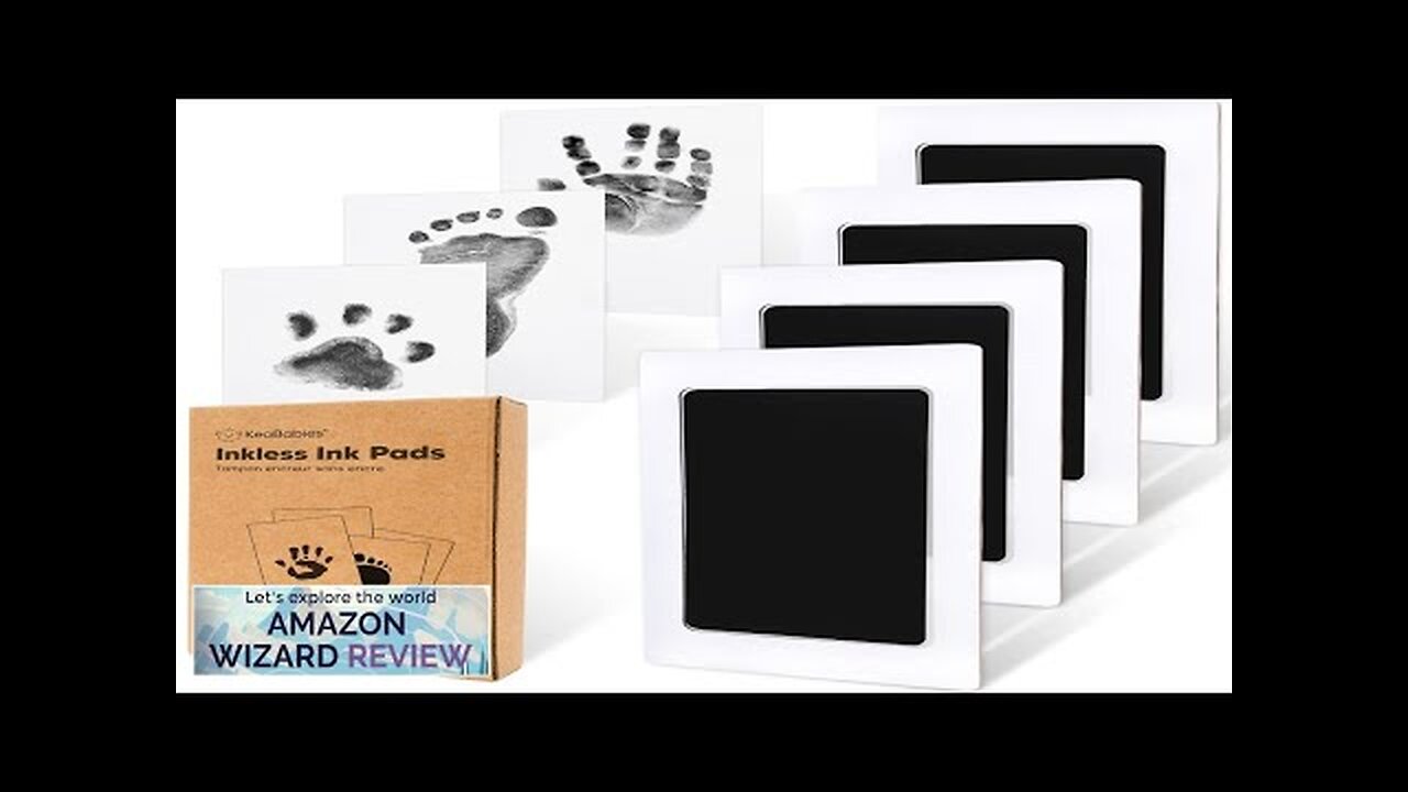 4-Pack Inkless Hand and Footprint Kit Ink Pad for Baby Hand Review