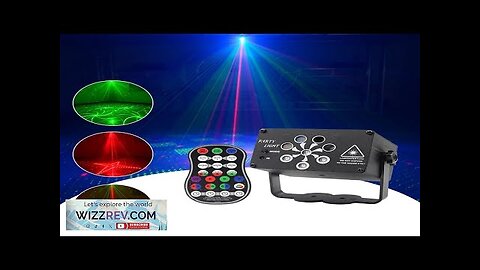 240 Patterns Laser Light 8-hole Stage Light USB Recharge Wireless Control Party Review