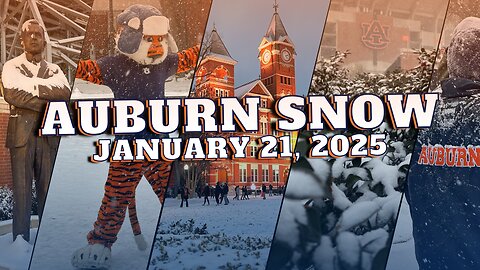 Auburn Snow Day 2025 | The Sights and Sounds