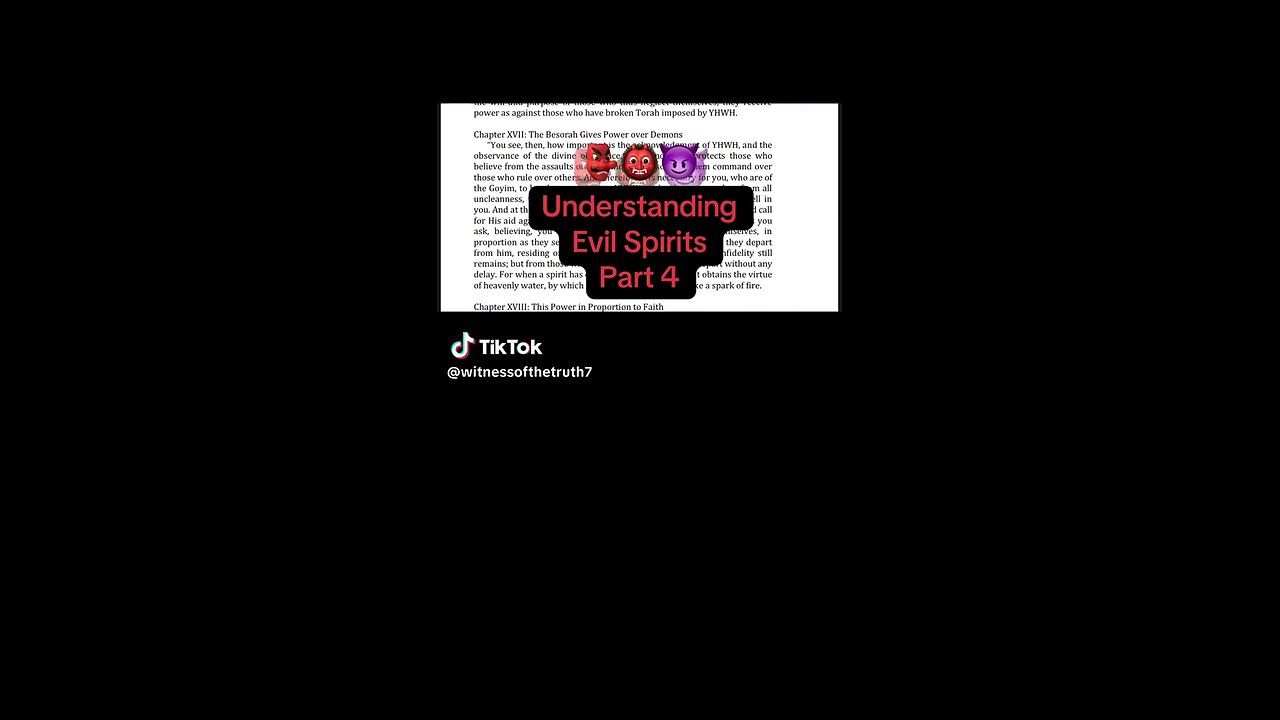 Understanding Evil Spirits Part 4