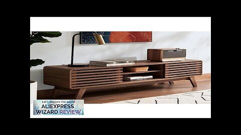 Ensley 59” Walnut TV Stand Mid Century Modern TV Stand for 55/60/65 Review