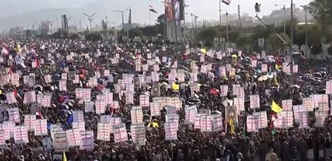 Thousands protest in Yemen against Israel and the US over Gaza attacks