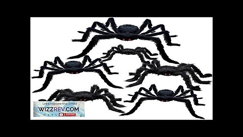 Tuzuaol 6 Pcs Outdoor Halloween Spiders Decorations Giant Spiders Realistic Scary Spiders Review