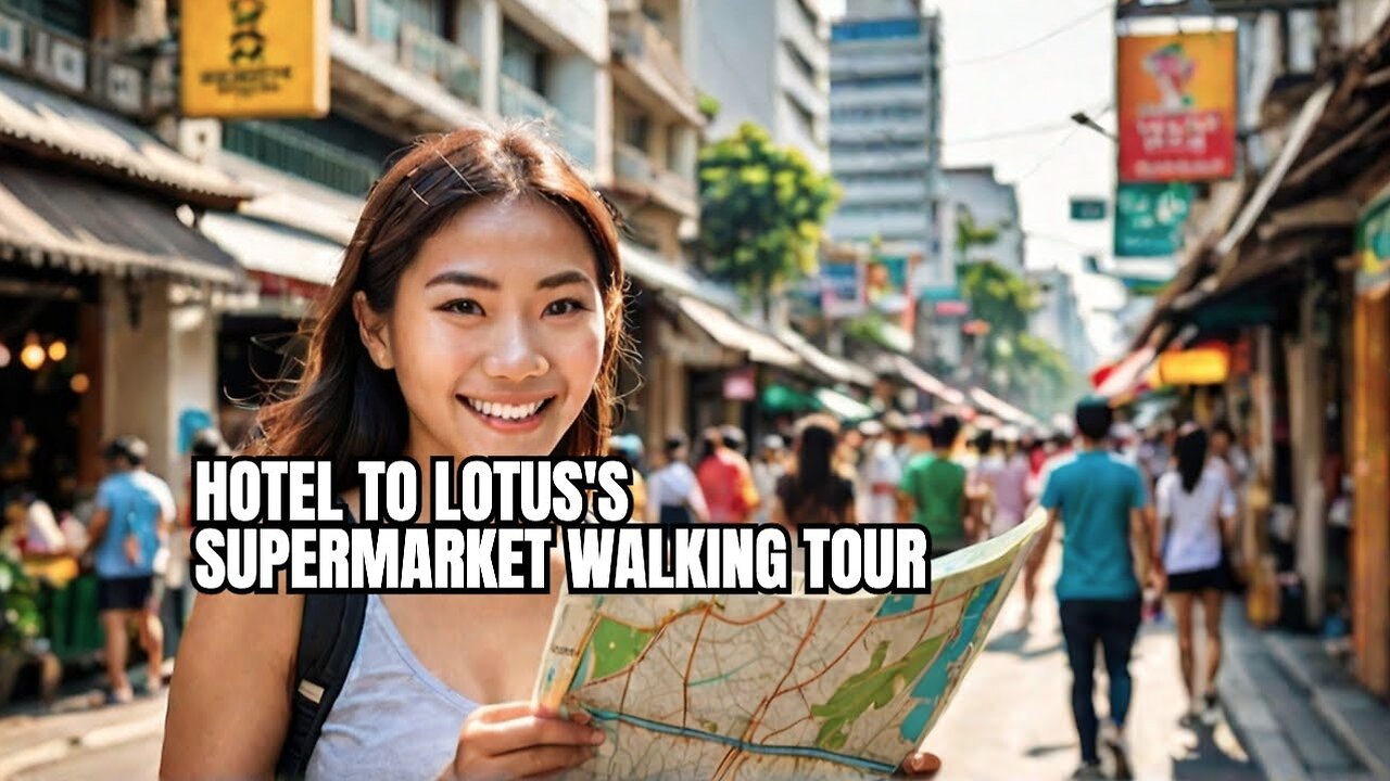 Walking From My Hotel Rompo Mansion To Lotus's Supermarket Bangkok Thailand