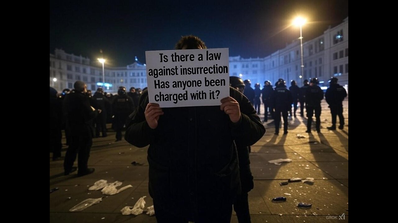 Is there a law against insurrection and has anyone been charged with it?