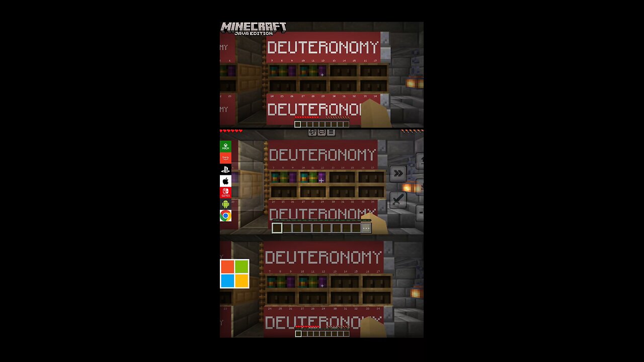 Deuteronomy 12 - the KJV Bible in Minecraft #kjv #deuteronomy #bible #Minecraft