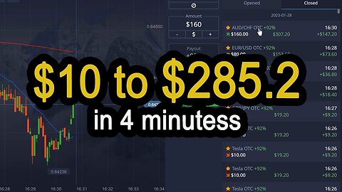 $10 to $285.2 in 4 Minutes again!
