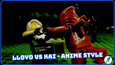 Lloyd VS Kai Anime Style - 14 FPS Fight Test (LEGO Stop-Motion) *FLASHING LIGHTS WARNING*