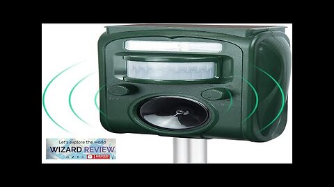 Ultrasonic Animal RepellentSolar Powered Animal Repeller Outdoor Cat BirdDog Squirrel Review