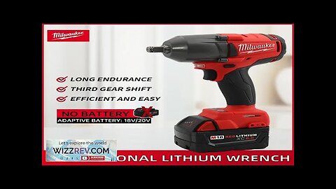 Milwaukee Cordless Electric Impact Wrench Screwdriver 1300N.M High Torque Car Repair Tire Review