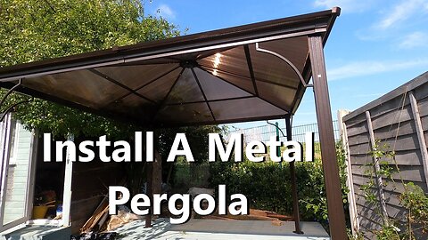 DIY installation of Metal Outsunny Pergola
