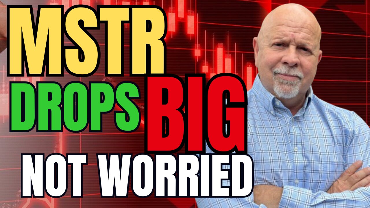 MicroStrategy (MSTR) is dropping. Here is how I handle it.