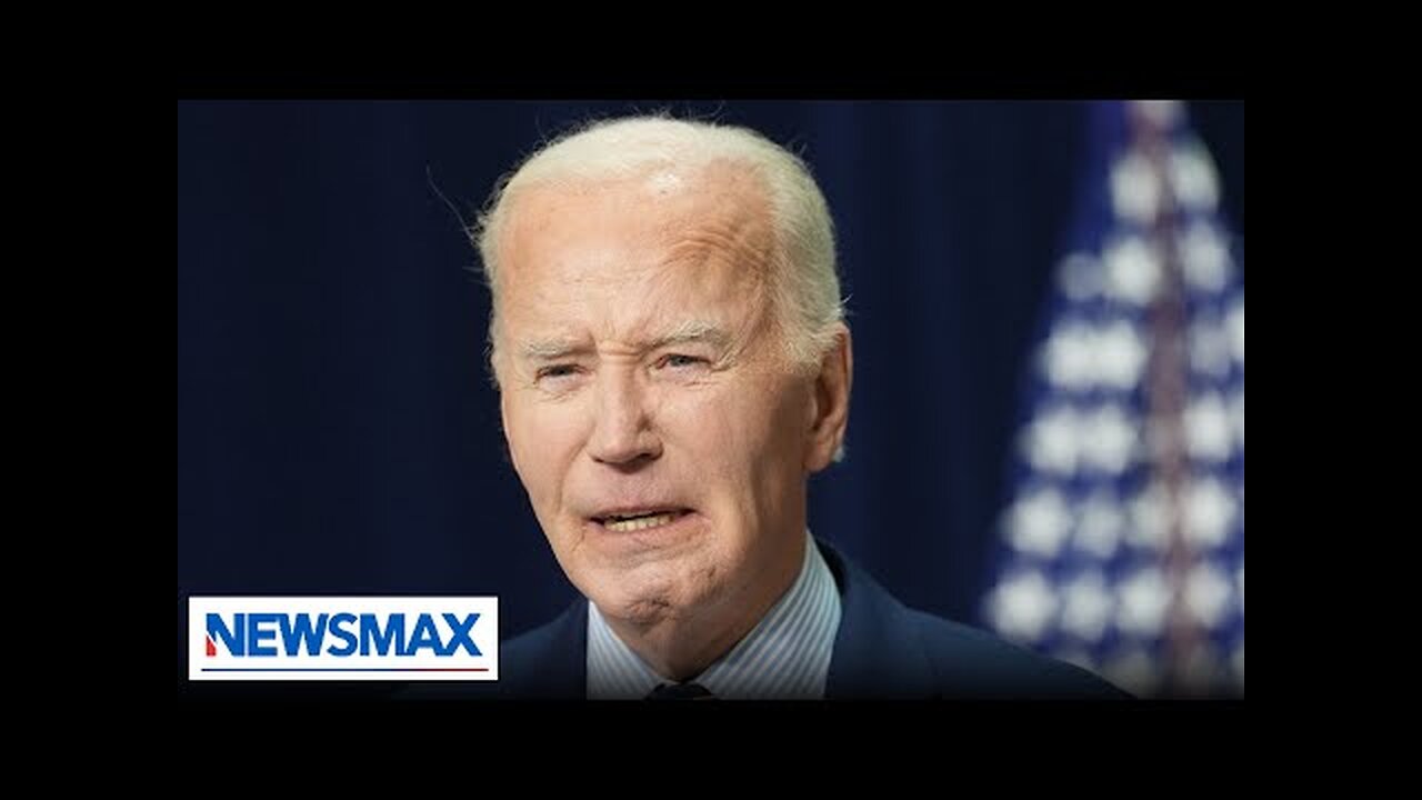 Biden addresses terror attacks with mysterious marks on face