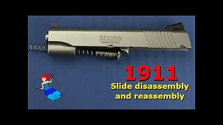 1911 SLIDE DISASSEMBLY AND REASSEMBLY FOR THE EVERYDAY PERSON STEP BY STEP // 1911 slide disassembly