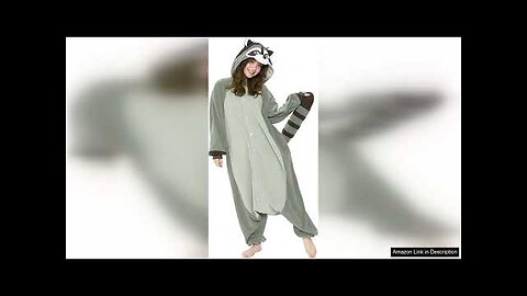 SAZAC Raccoon Kigurumi Halloween Costume Onesie Review