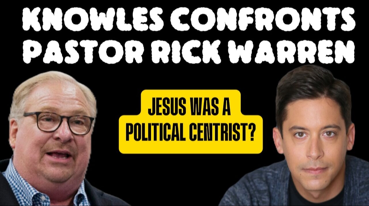 Rick Warren Michael Knowles Jesus Political Centrist: What were the Politics of Jesus?