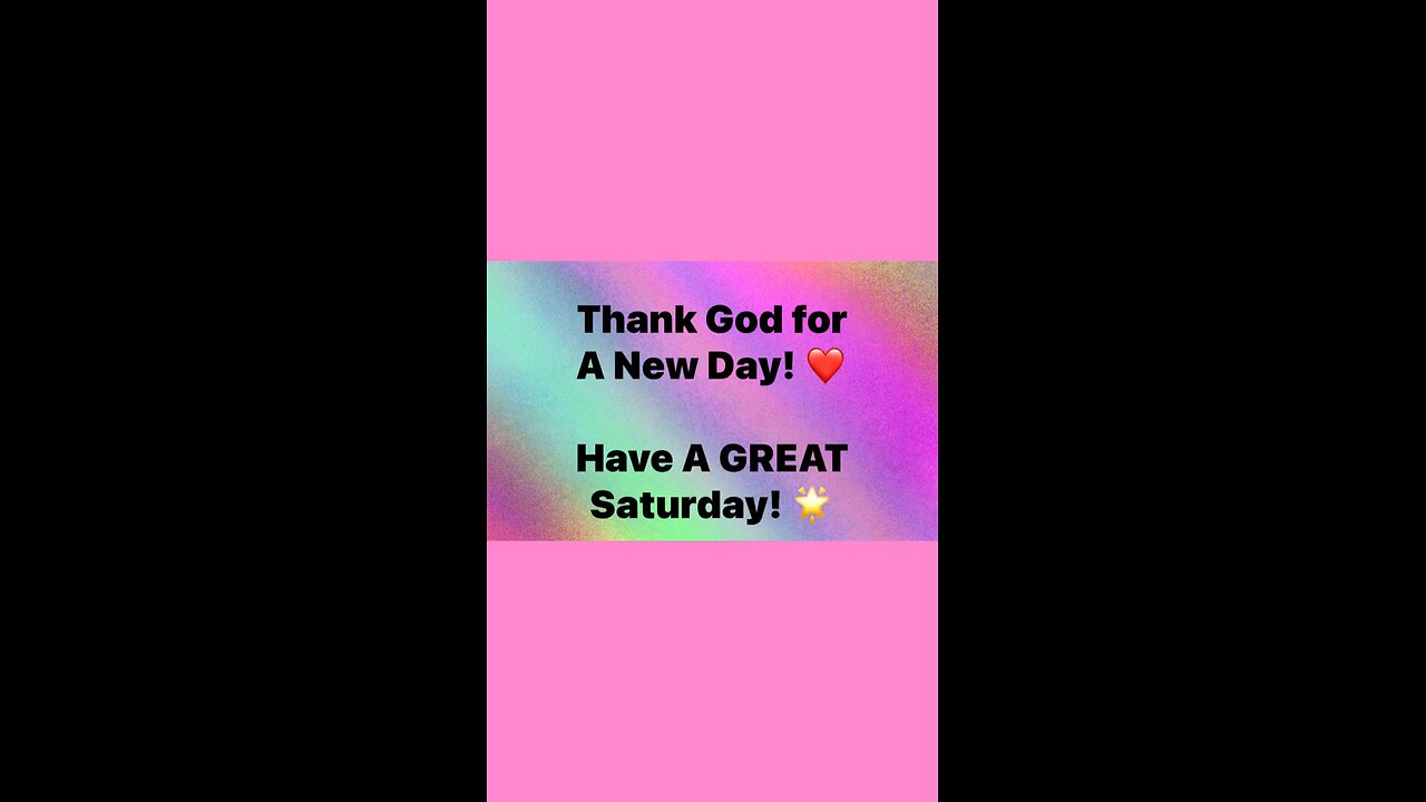 Praise God For A New Day! ❤️