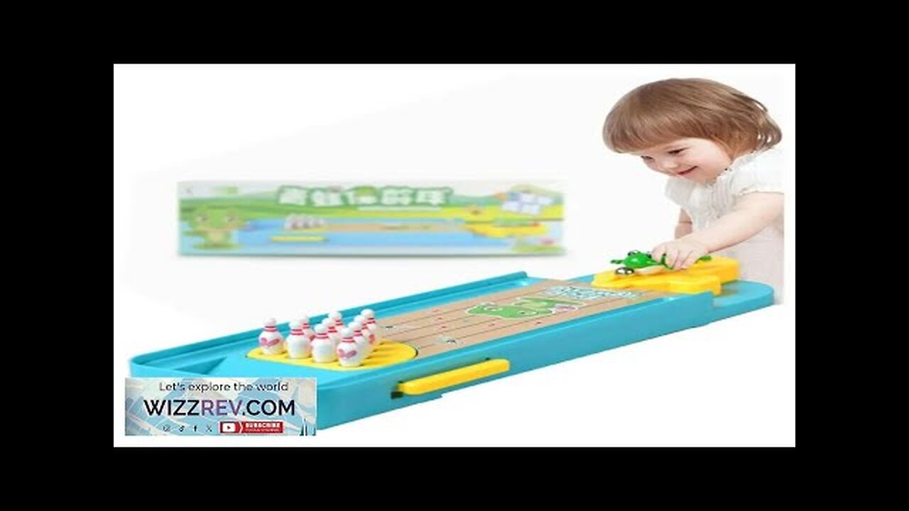 Cartoon Mini Bowling Set Toys Table Game Frog Bowling Children's Toy Party Review