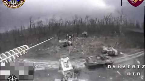 Destruction of Russian equipment in Kursk region by 95th Air Assault Brigade.