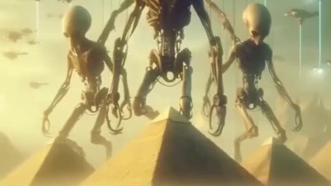 The relationship between Egyptian pyramids and space aliens