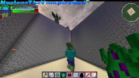 Minecraft Mob battle mutant zombie vs lycanites mobs