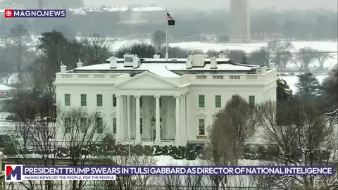 President Trump swears in Tulsi Gabbard at The White House as Director of National Intelligence