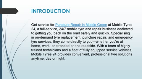 Get service for Puncture Repair in Middle Green