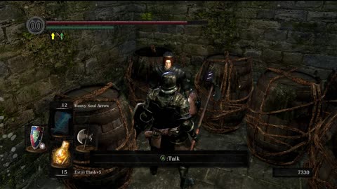 Dark Souls Remastered | Freeing Griggs of Vinheim in Lower Undead Burg & exhausting his dialogue