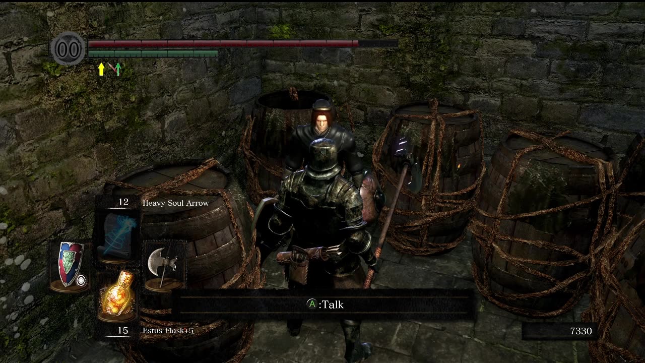 Dark Souls Remastered | Freeing Griggs of Vinheim in Lower Undead Burg & exhausting his dialogue