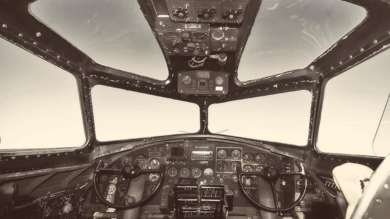 B-17 Bomber Sound for Sleeping : 2 Hour Long Prop Airplane Audio