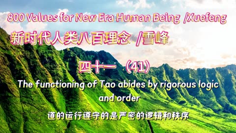 800 Values for New Era Human Being（41）