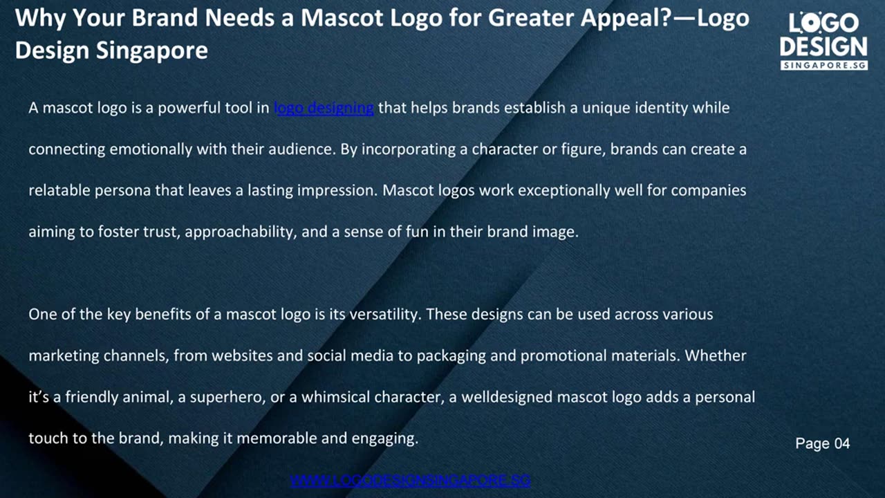 Why Your Brand Needs a Mascot Logo for Greater Appeal? — Logo Design Singapore