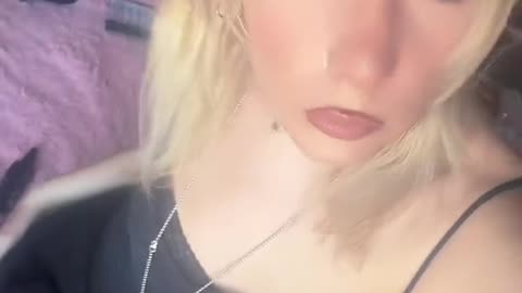 Blonde tgirl letting affection to you