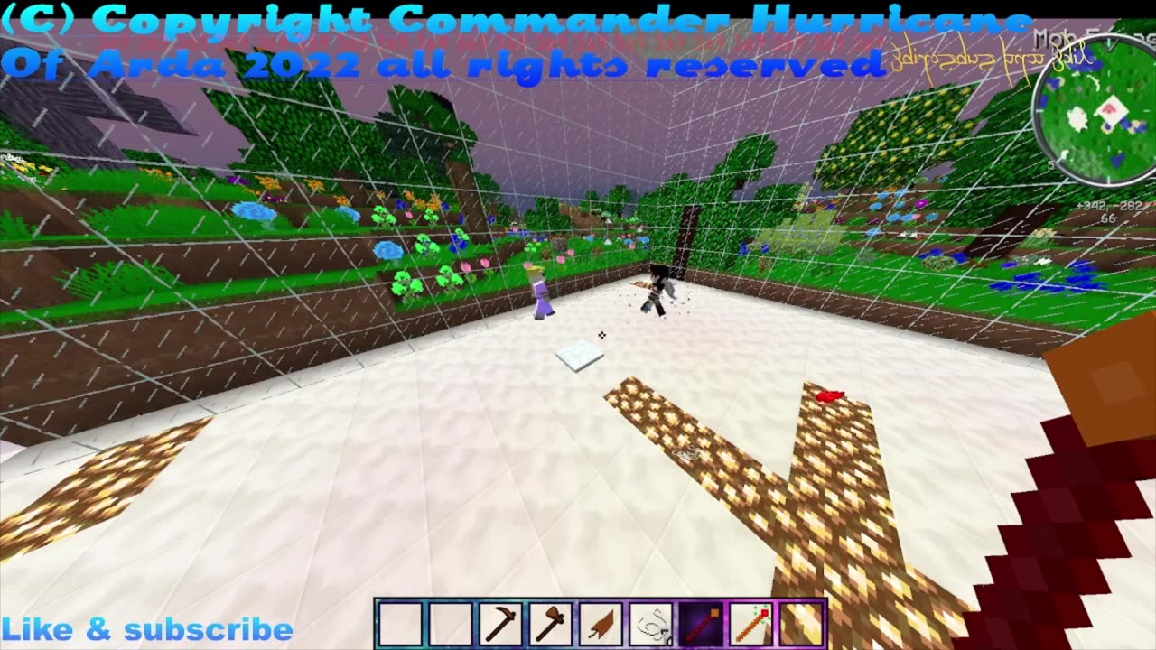 Minecraft mob battle Gabriel vs Dio over heaven