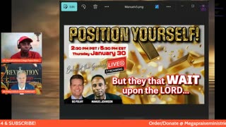 Dr. Manuel Johnson w/ Bo Ponly: 2025 The Year To Position Yourself!! - 1/30/2025