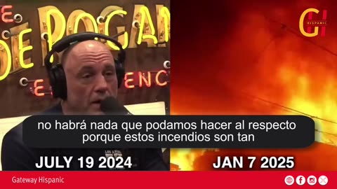 Hollywood Wildfires Unfold as Joe Rogan Predicted 6 Months Ago