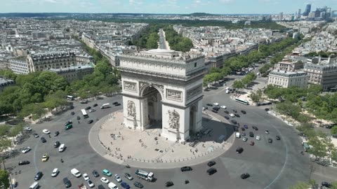 Breathtaking 4K Drone Tour Over Paris | Eiffel Tower & City of Lights
