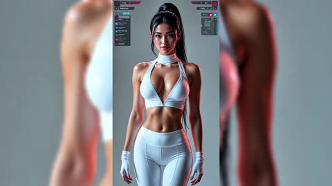 Supermodel’s Futuristic Gym Look – Hyper-Realistic AI Art _ ai lookbook 19 #bikini 🔥🤍